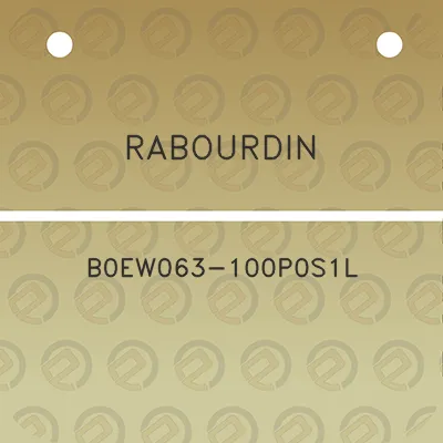 rabourdin-b0ew063-100p0s1l
