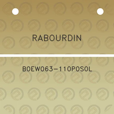 rabourdin-b0ew063-110p0s0l