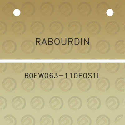 rabourdin-b0ew063-110p0s1l