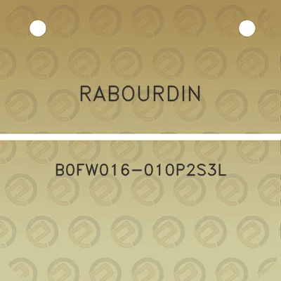 rabourdin-b0fw016-010p2s3l