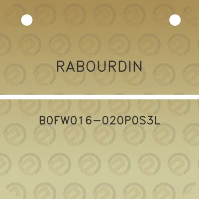 rabourdin-b0fw016-020p0s3l