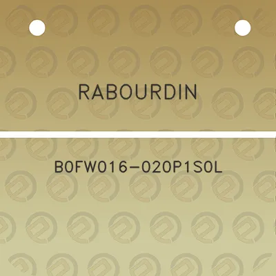 rabourdin-b0fw016-020p1s0l