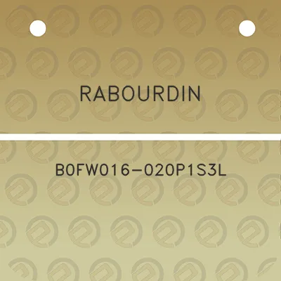 rabourdin-b0fw016-020p1s3l