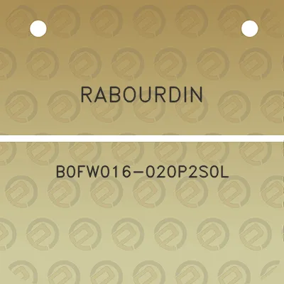 rabourdin-b0fw016-020p2s0l