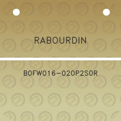 rabourdin-b0fw016-020p2s0r