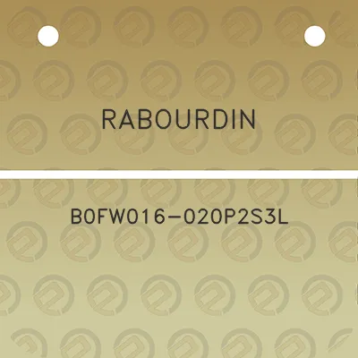 rabourdin-b0fw016-020p2s3l