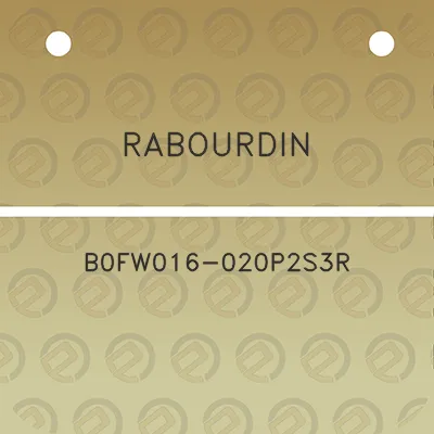 rabourdin-b0fw016-020p2s3r