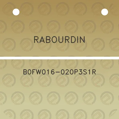 rabourdin-b0fw016-020p3s1r