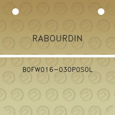 rabourdin-b0fw016-030p0s0l