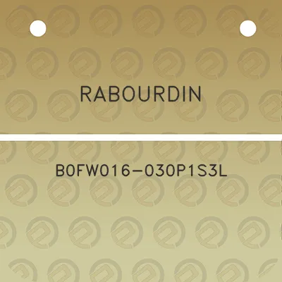 rabourdin-b0fw016-030p1s3l