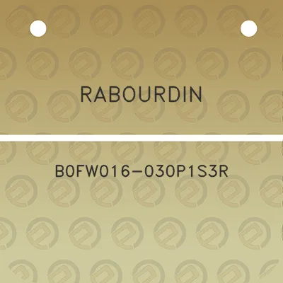 rabourdin-b0fw016-030p1s3r