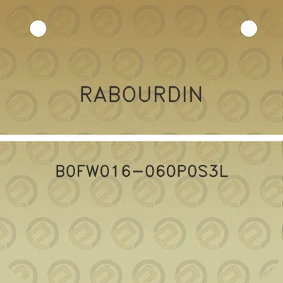 rabourdin-b0fw016-060p0s3l