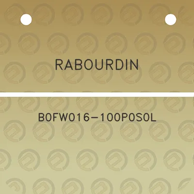 rabourdin-b0fw016-100p0s0l