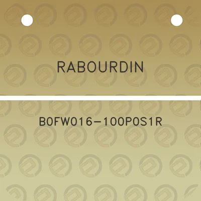 rabourdin-b0fw016-100p0s1r