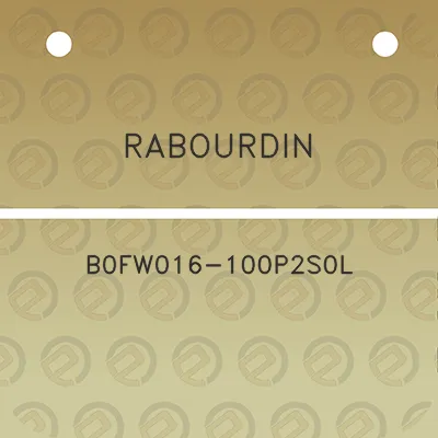 rabourdin-b0fw016-100p2s0l