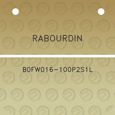 rabourdin-b0fw016-100p2s1l