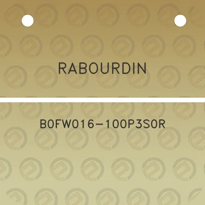 rabourdin-b0fw016-100p3s0r