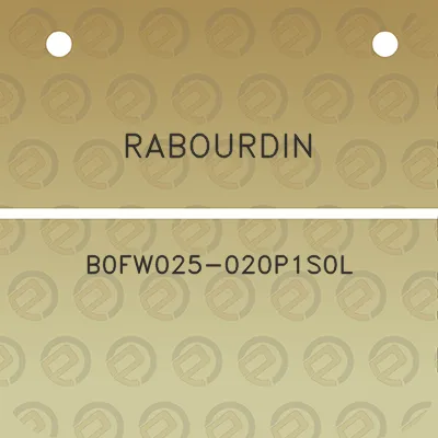 rabourdin-b0fw025-020p1s0l