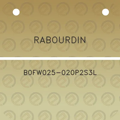 rabourdin-b0fw025-020p2s3l