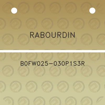 rabourdin-b0fw025-030p1s3r