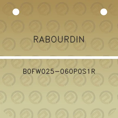 rabourdin-b0fw025-060p0s1r