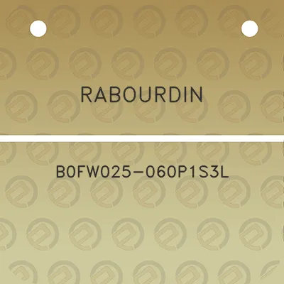 rabourdin-b0fw025-060p1s3l