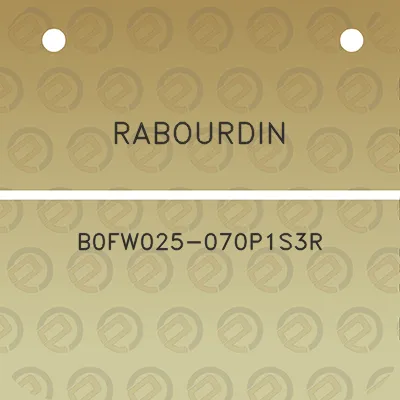 rabourdin-b0fw025-070p1s3r