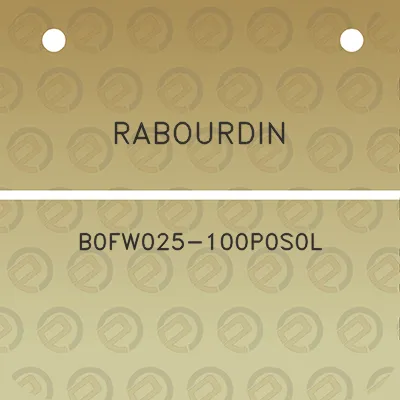 rabourdin-b0fw025-100p0s0l