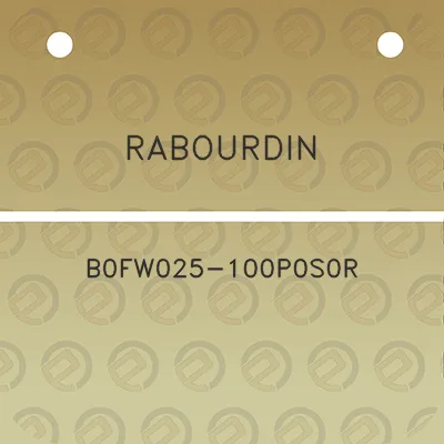 rabourdin-b0fw025-100p0s0r