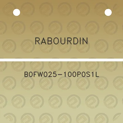 rabourdin-b0fw025-100p0s1l