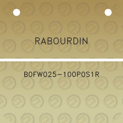 rabourdin-b0fw025-100p0s1r