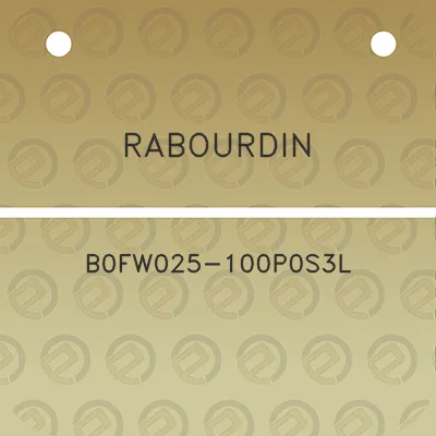 rabourdin-b0fw025-100p0s3l