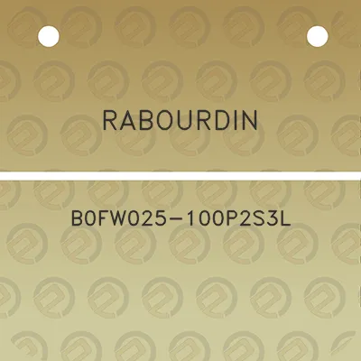 rabourdin-b0fw025-100p2s3l