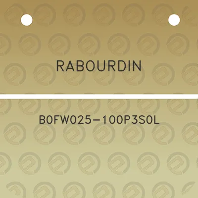 rabourdin-b0fw025-100p3s0l