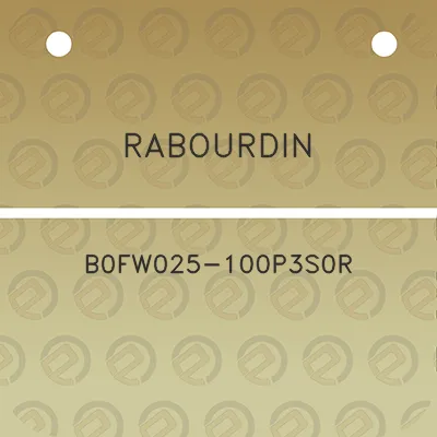 rabourdin-b0fw025-100p3s0r