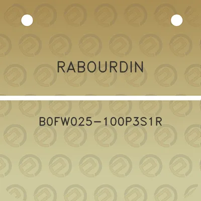 rabourdin-b0fw025-100p3s1r