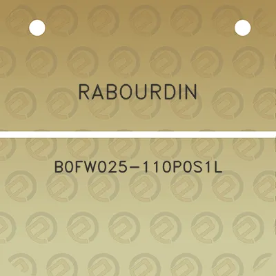 rabourdin-b0fw025-110p0s1l