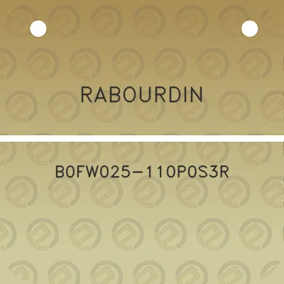 rabourdin-b0fw025-110p0s3r