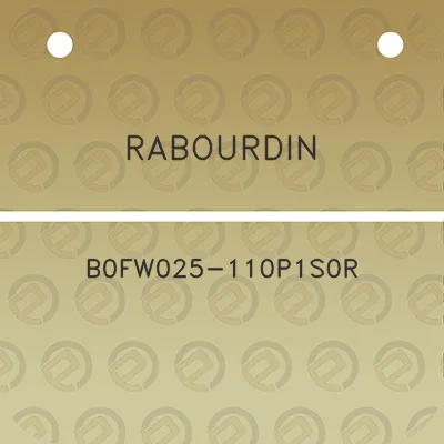 rabourdin-b0fw025-110p1s0r