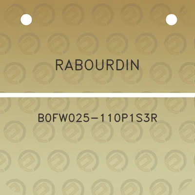 rabourdin-b0fw025-110p1s3r