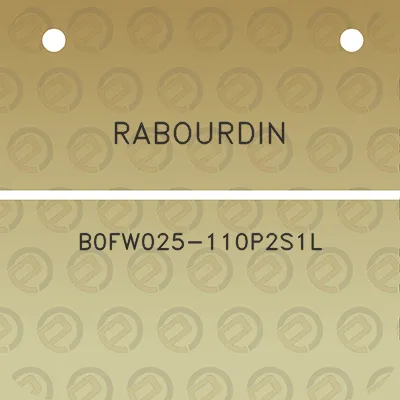 rabourdin-b0fw025-110p2s1l