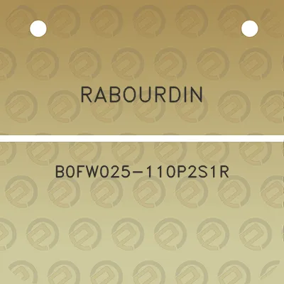 rabourdin-b0fw025-110p2s1r