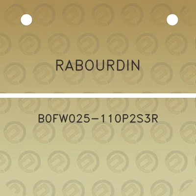 rabourdin-b0fw025-110p2s3r