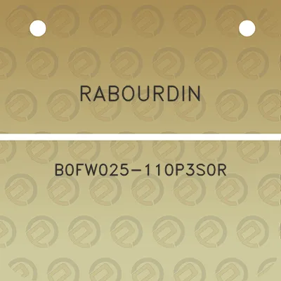 rabourdin-b0fw025-110p3s0r