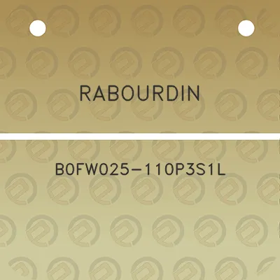 rabourdin-b0fw025-110p3s1l