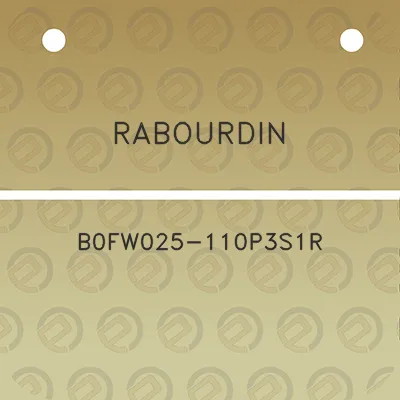 rabourdin-b0fw025-110p3s1r