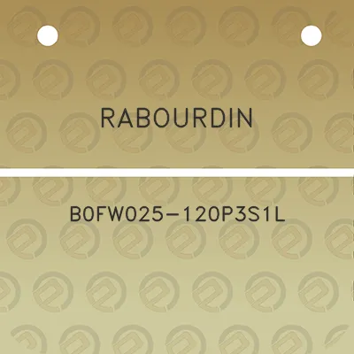 rabourdin-b0fw025-120p3s1l