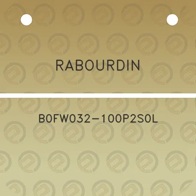 rabourdin-b0fw032-100p2s0l