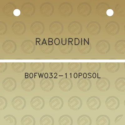 rabourdin-b0fw032-110p0s0l