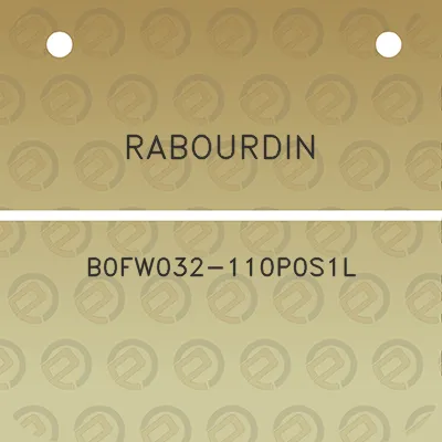 rabourdin-b0fw032-110p0s1l